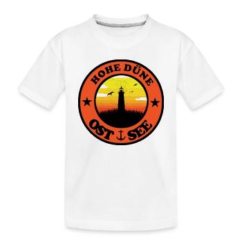 Leuchtturm Ostsee Hohe Düne - Kinder Premium Bio T-Shirt - Weiß - Vorne