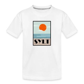 sylt - Kinder Premium Bio T-Shirt - Weiß - Vorne