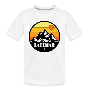 Latemar, Tyrol du Sud - T-shirt bio Premium Enfant - blanc - Devant