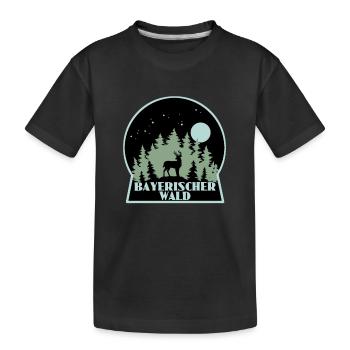 Bayrischer Wald - Kinder Premium Bio T-Shirt - Schwarz - Vorne