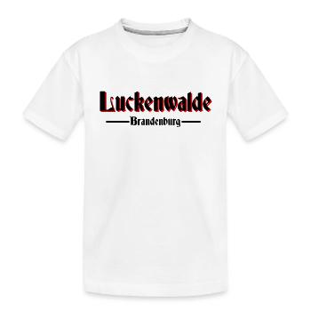 Luckenwalde - Kinder Premium Bio T-Shirt - Weiß - Vorne