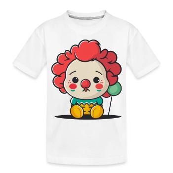 Illustration de clown mignon - T-shirt bio Premium Enfant - blanc - Devant