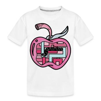 Schauen Sie genauer hinein - Kinder Premium Bio T-Shirt - Weiß - Vorne