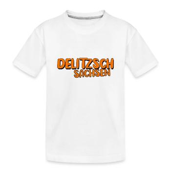 Delitzsch sachsen - Kinder Premium Bio T-Shirt - Weiß - Vorne