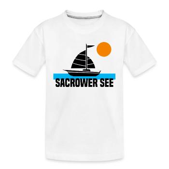 Sacrower See - Kinder Premium Bio T-Shirt - Weiß - Vorne