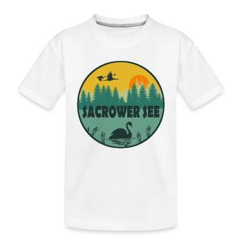Sacrower See - Kinder Premium Bio T-Shirt - Weiß - Vorne