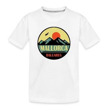 Mallorca Baleares - Kinder Premium Bio T-Shirt - Weiß - Vorne