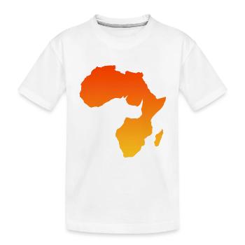 Afrika - Kinder Premium Bio T-Shirt - Weiß - Vorne