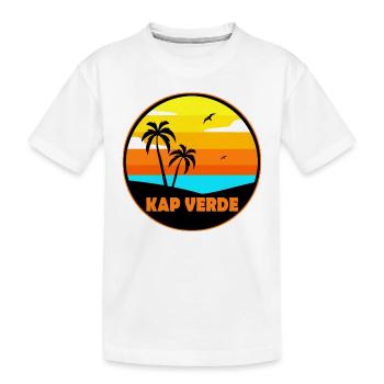Kap Verde - Kinder Premium Bio T-Shirt - Weiß - Vorne