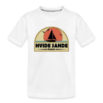 Hvide Sande Dänemark - Kinder Premium Bio T-Shirt - Weiß - Vorne