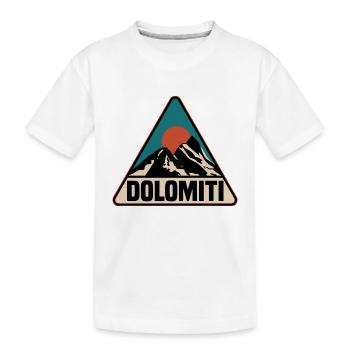 Dolomites Dolomiti - T-shirt bio Premium Enfant - blanc - Devant