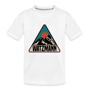 Watzmann - Kinder Premium Bio T-Shirt - Weiß - Vorne