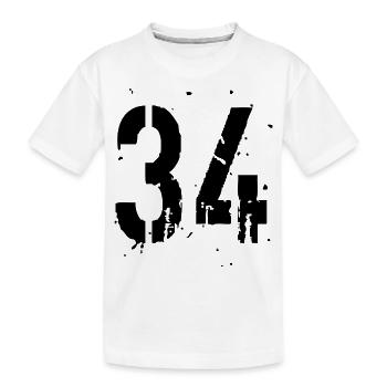 34 Nombre 34 - T-shirt bio Premium Enfant - blanc - Devant