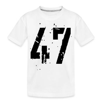 47 Nombre 47 - T-shirt bio Premium Enfant - blanc - Devant