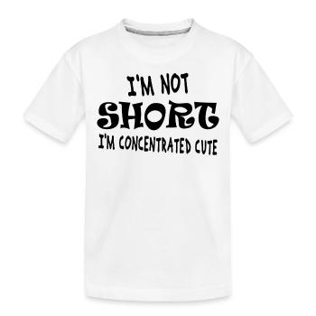 Je ne suis pas petit, je suis concentré, doux - T-shirt bio Premium Enfant - blanc - Devant