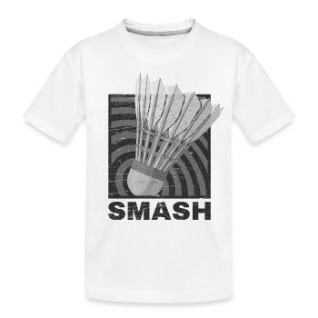 Badminton - T-shirt bio Premium Enfant - blanc - Devant