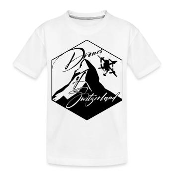 DronesOfSwitzerland - T-shirt bio Premium Enfant - blanc - Devant