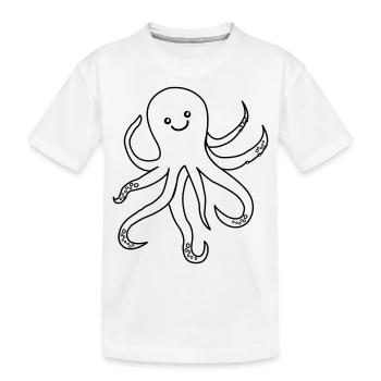 Pieuvre Pieuvre - T-shirt bio Premium Enfant - blanc - Devant