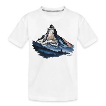 Matterhorn Schweiz - Andenken Souvenirs Geschenke - Kinder Premium Bio T-Shirt - Weiß - Vorne