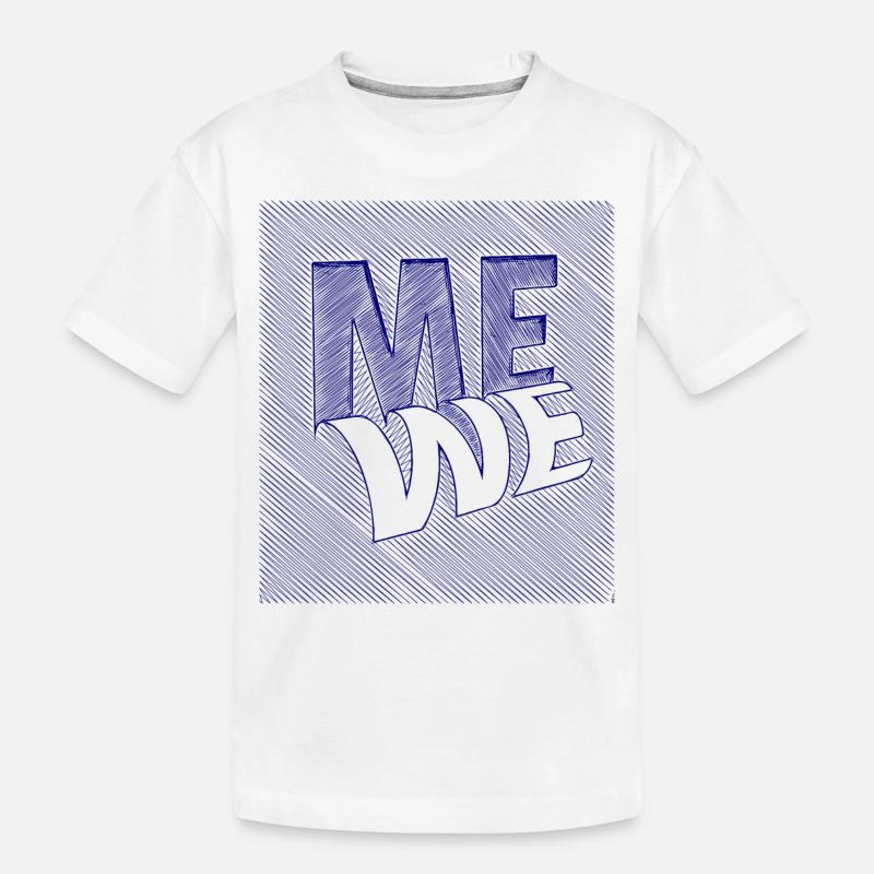 me we scribble - Kinder Premium Bio T-Shirt - Weiß