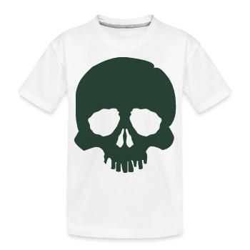 skull - Kinder Premium Bio T-Shirt - Weiß - Vorne