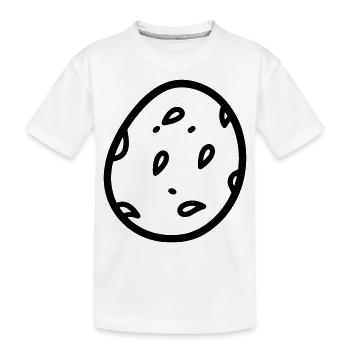 Kartoffel - Kinder Premium Bio T-Shirt - Weiß - Vorne