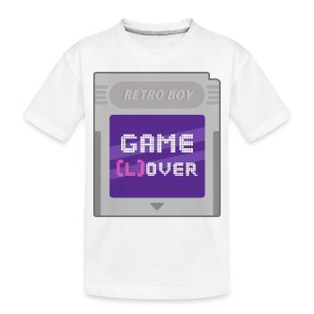RETRO BOY Game Lover - T-shirt bio Premium Enfant - blanc - Devant