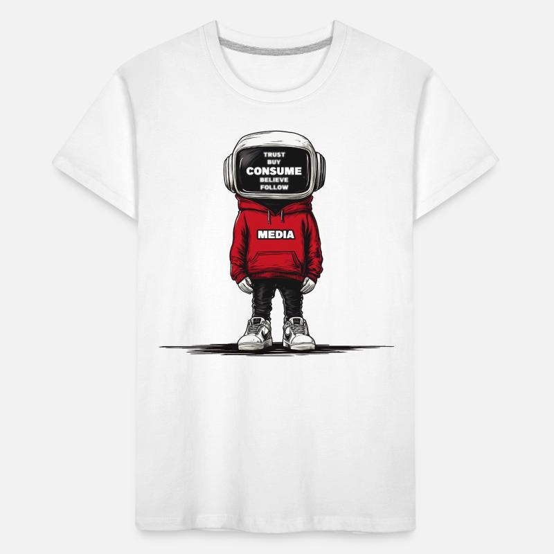 Médias de conception de t-shirts T-shirt bio Premium Enfant