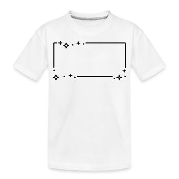 Sternchen Sterne Rahmen - Kinder Premium Bio T-Shirt - Weiß - Vorne