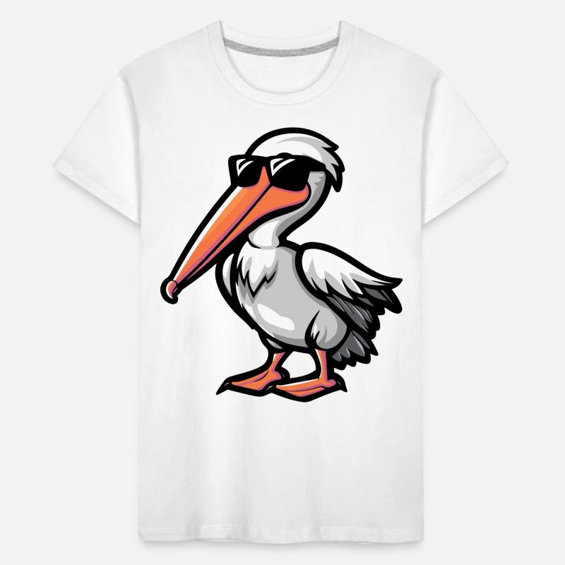 Pelican Bird Comic Cool Kids' Premium Organic T-Shirt