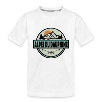 Alpes du Dauphine - T-shirt bio Premium Enfant - blanc - Devant