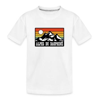 Alpes du Dauphine - T-shirt bio Premium Enfant - blanc - Devant