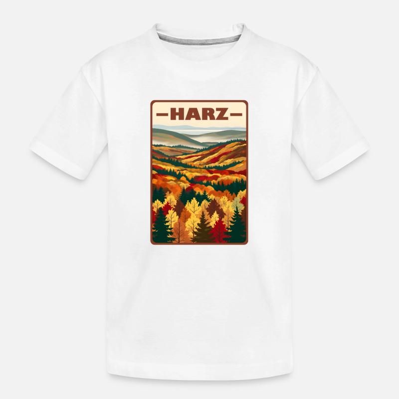 Harz - Kinder Premium Bio T-Shirt - Weiß