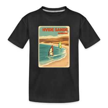 Hvide Sande alternatively Denmark - Kids' Premium Organic T-Shirt - black - Front