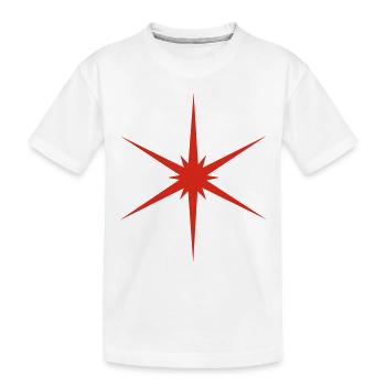 Étoile de Noël - T-shirt bio Premium Enfant - blanc - Devant