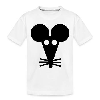 Ratte - Kinder Premium Bio T-Shirt - Weiß - Vorne
