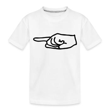 pfeil - Kinder Premium Bio T-Shirt - Weiß - Vorne