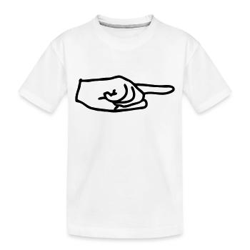 pfeil - Kinder Premium Bio T-Shirt - Weiß - Vorne