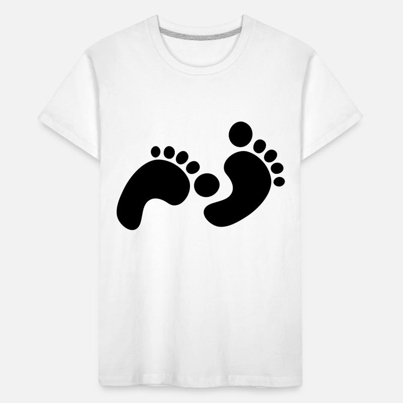 footprints T-shirt bio Premium Enfant