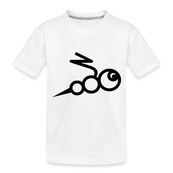 la piqûre d'abeille avec - abeille avec stinger - T-shirt bio Premium Enfant - blanc - Devant
