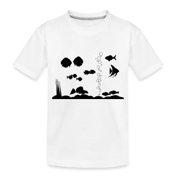 Aquarium - Kinder Premium Bio T-Shirt - Weiß - Vorne