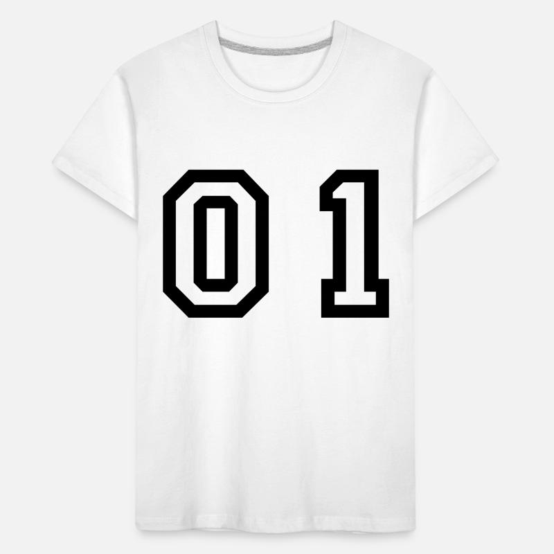 nombre - 01 - zéro un T-shirt bio Premium Enfant