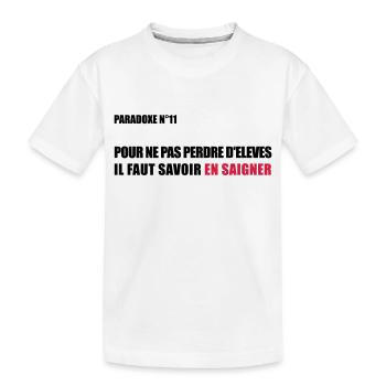 PARADOXE EN SAIGNANT - T-shirt bio Premium Enfant - blanc - Devant