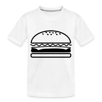 Buger - Kinder Premium Bio T-Shirt - Weiß - Vorne
