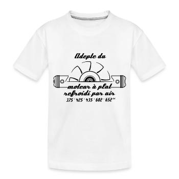 Moteur à plat - T-shirt bio Premium Enfant - blanc - Devant