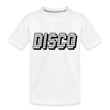 disco - Kinder Premium Bio T-Shirt - Weiß - Vorne