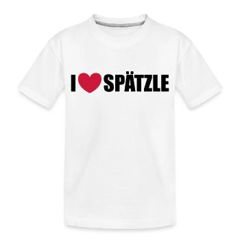 Spätzle - Kinder Premium Bio T-Shirt - Weiß - Vorne