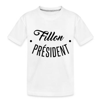 Fillon président - T-shirt bio Premium Enfant - blanc - Devant