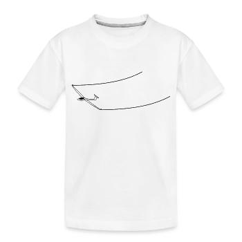 gliding with speed - Kids' Premium Organic T-Shirt - white - Front