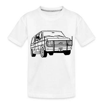 ChevyVan01_1 - Kinder Premium Bio T-Shirt - Weiß - Vorne